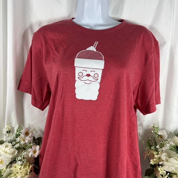 Chick-Fil-a Christmas Santa Tee Shirt‎ Size Large - Picture 1 of 12